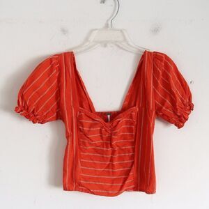Free People Striped Crop Top - Size XS